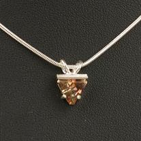 Oregon Sunstone Trillion Pendant